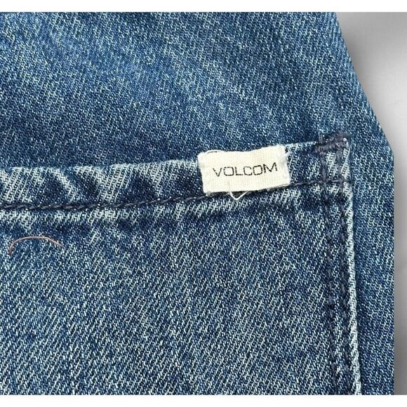 Vintage 90s Volcom Wide Leg Flare High Rise Flare Denim Jeans Women’s Size 1 - Picture 15 of 16